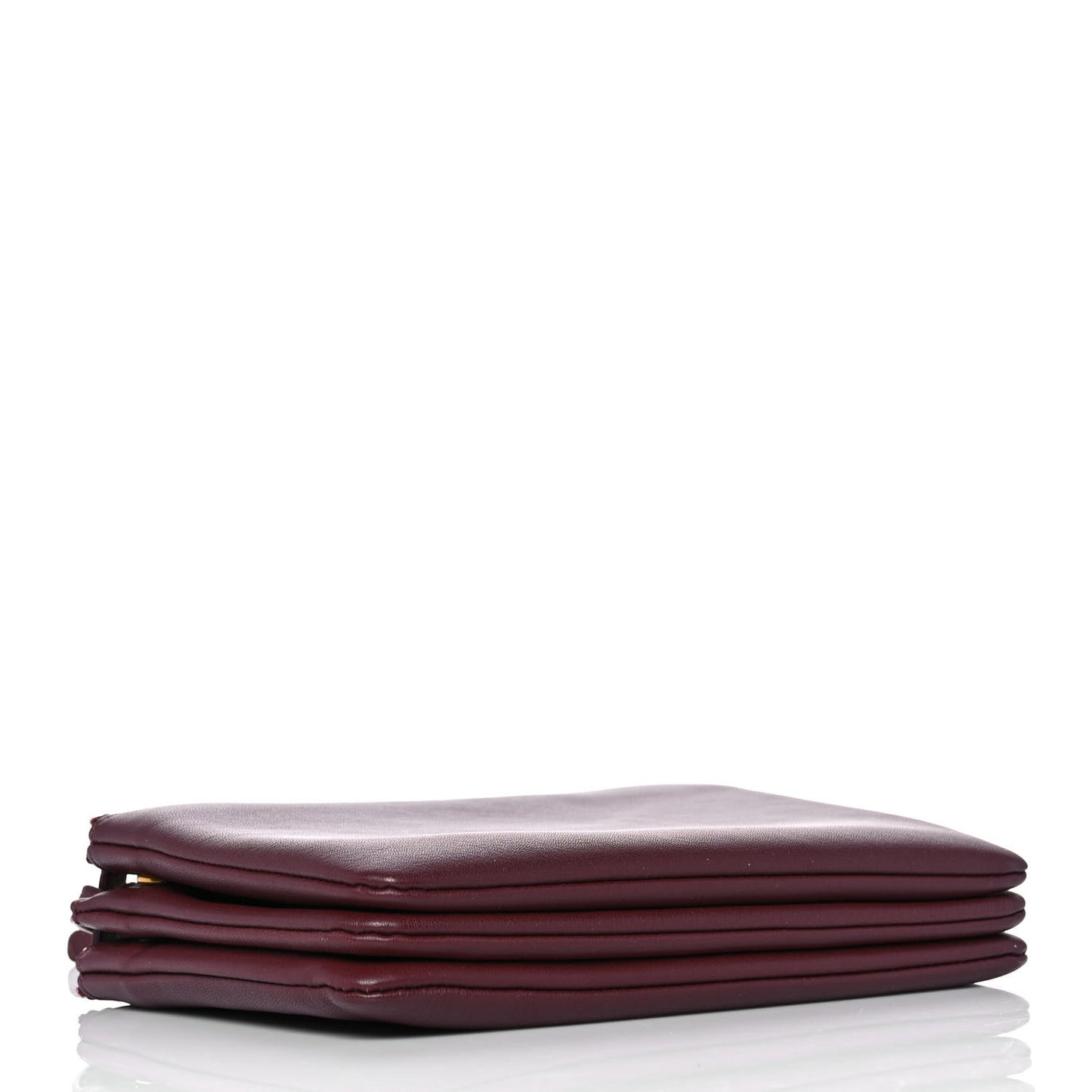 Smooth Lambskin Small Trio Crossbody Bag Burgundy