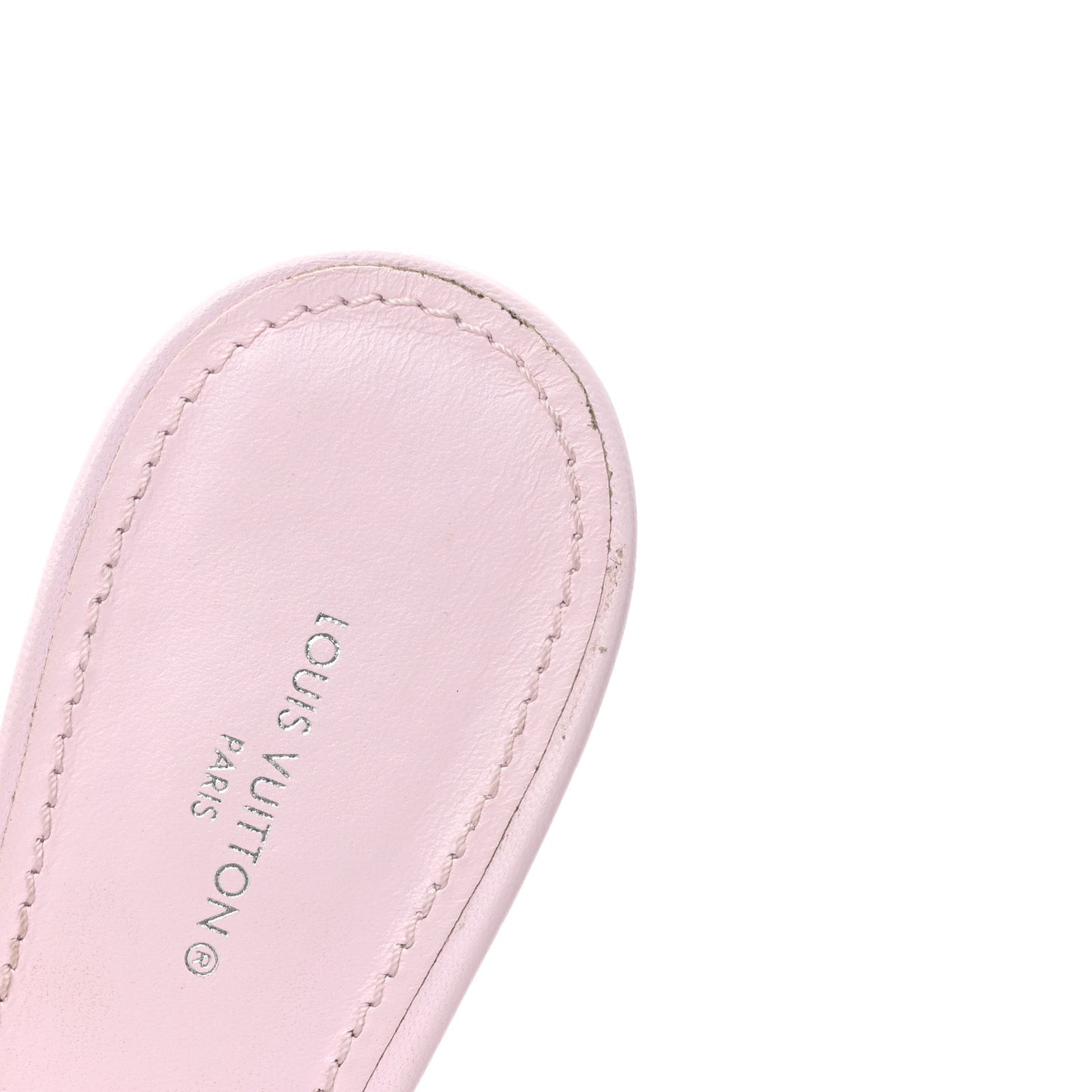 Lambskin Embossed Monogram Revival 95mm Mules 40 Rose Claire