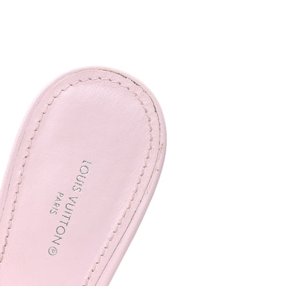Louis Vuitton Lambskin Embossed Monogram Revival 95mm Mules 40 Rose Claire 10 of 11