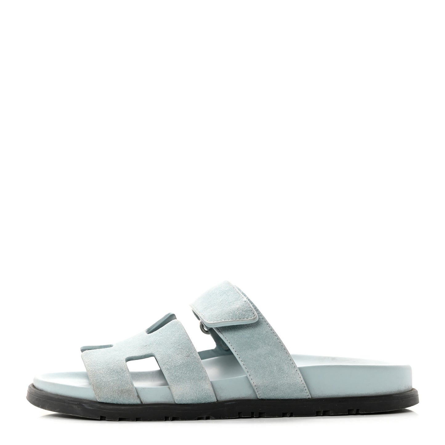Suede Goatskin Womens Chypre Sandals 38 Vert D'eau