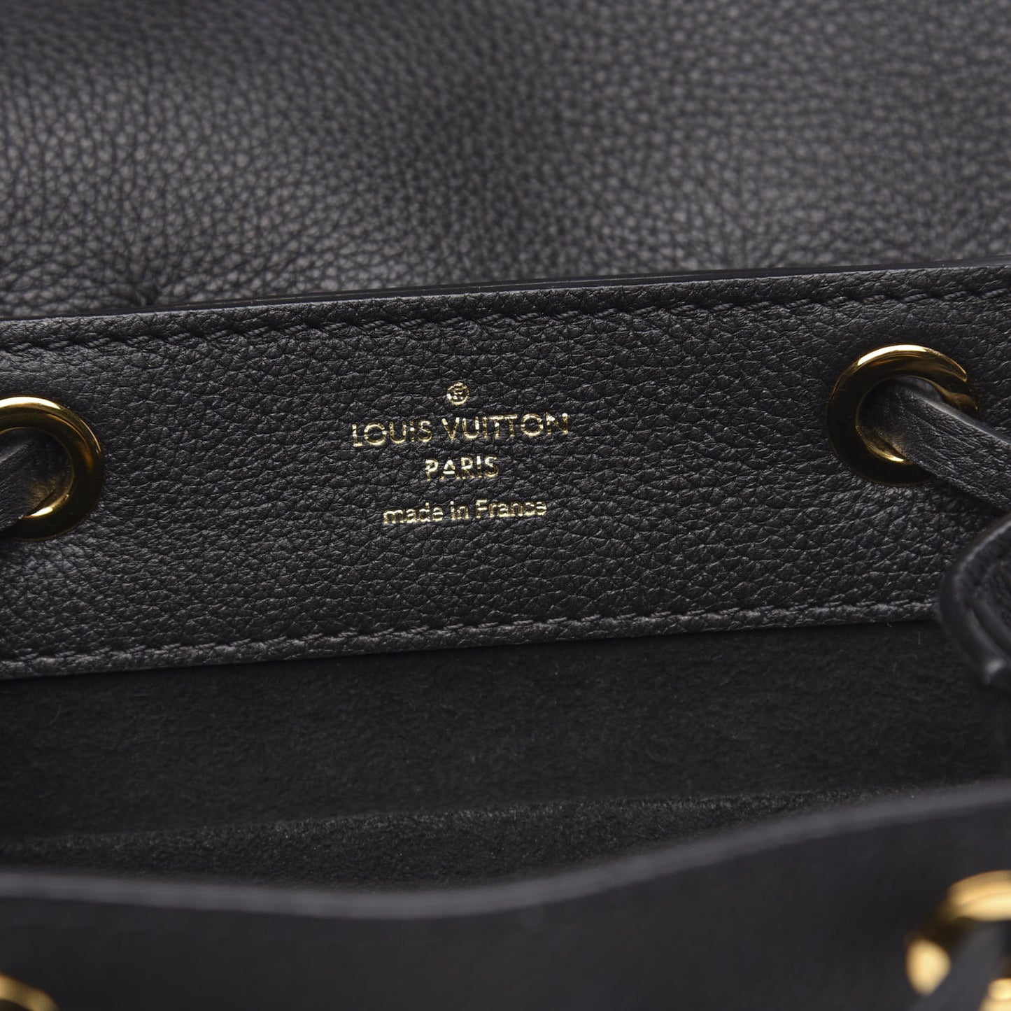 Calfskin Lockme Mini Backpack Black