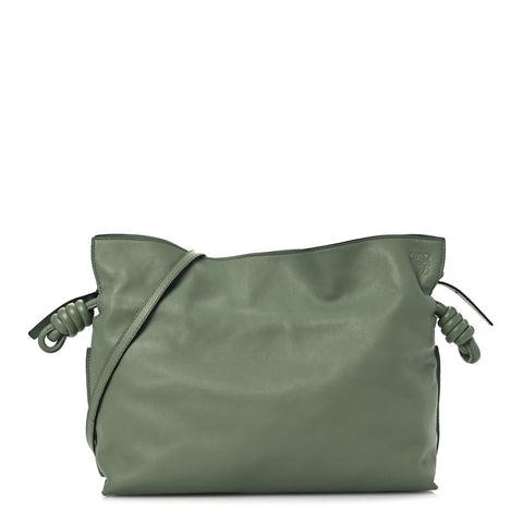 Nappa Flamenco Knot Clutch Rosemary