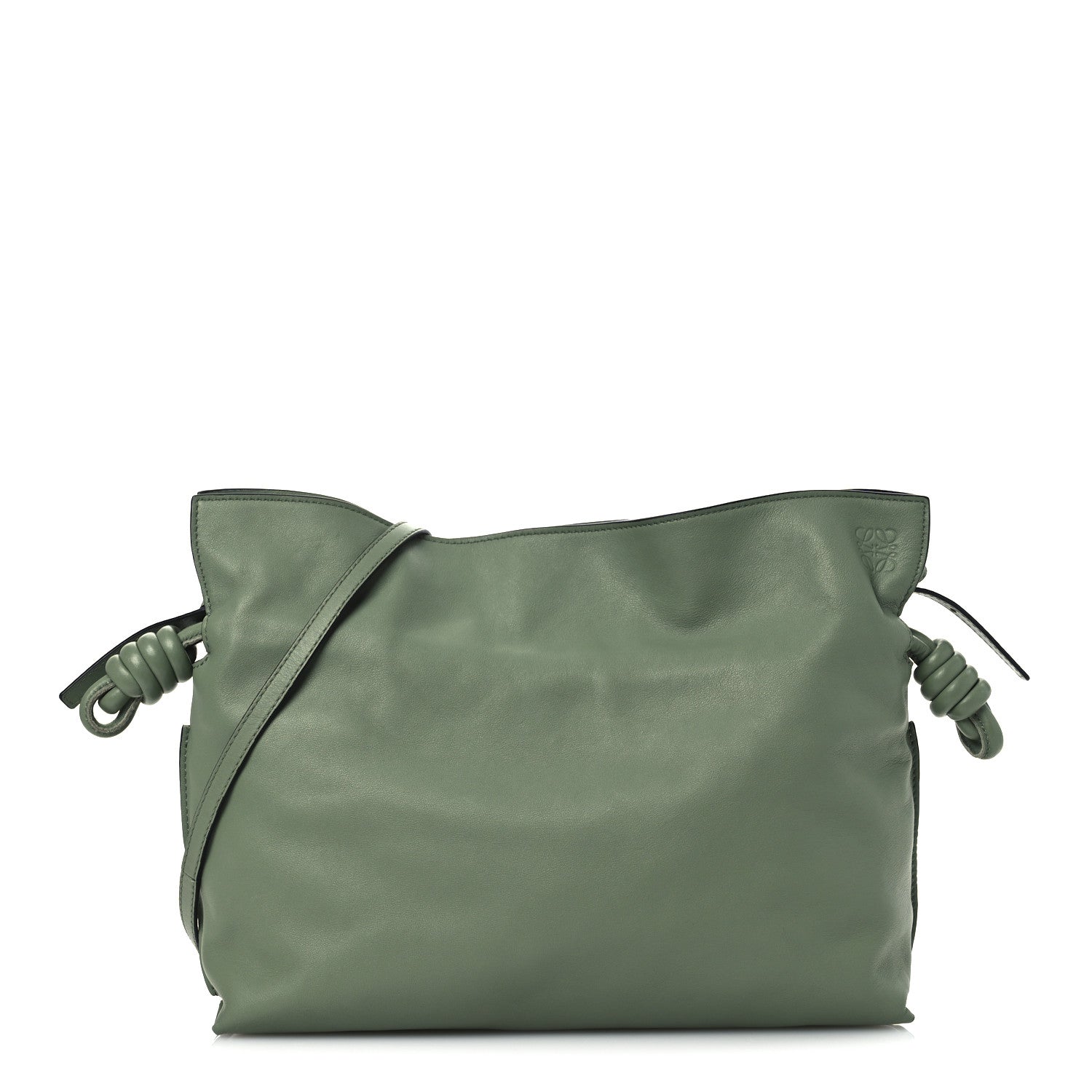 Loewe Nappa Flamenco Knot Clutch Rosemary 1 of 12