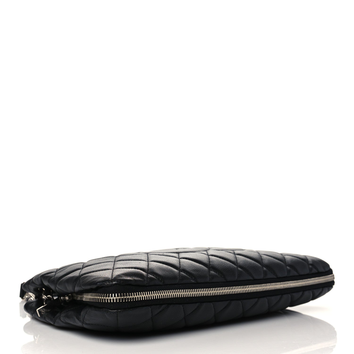 Chanel Caviar Quilted Expandable Zip Shoulder Bag Black 3 of 9