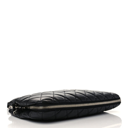 Chanel Caviar Quilted Expandable Zip Shoulder Bag Black 3 of 9