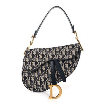 Christian Dior CHRISTIAN DIOR Oblique Saddle Bag Blue 1 of 9