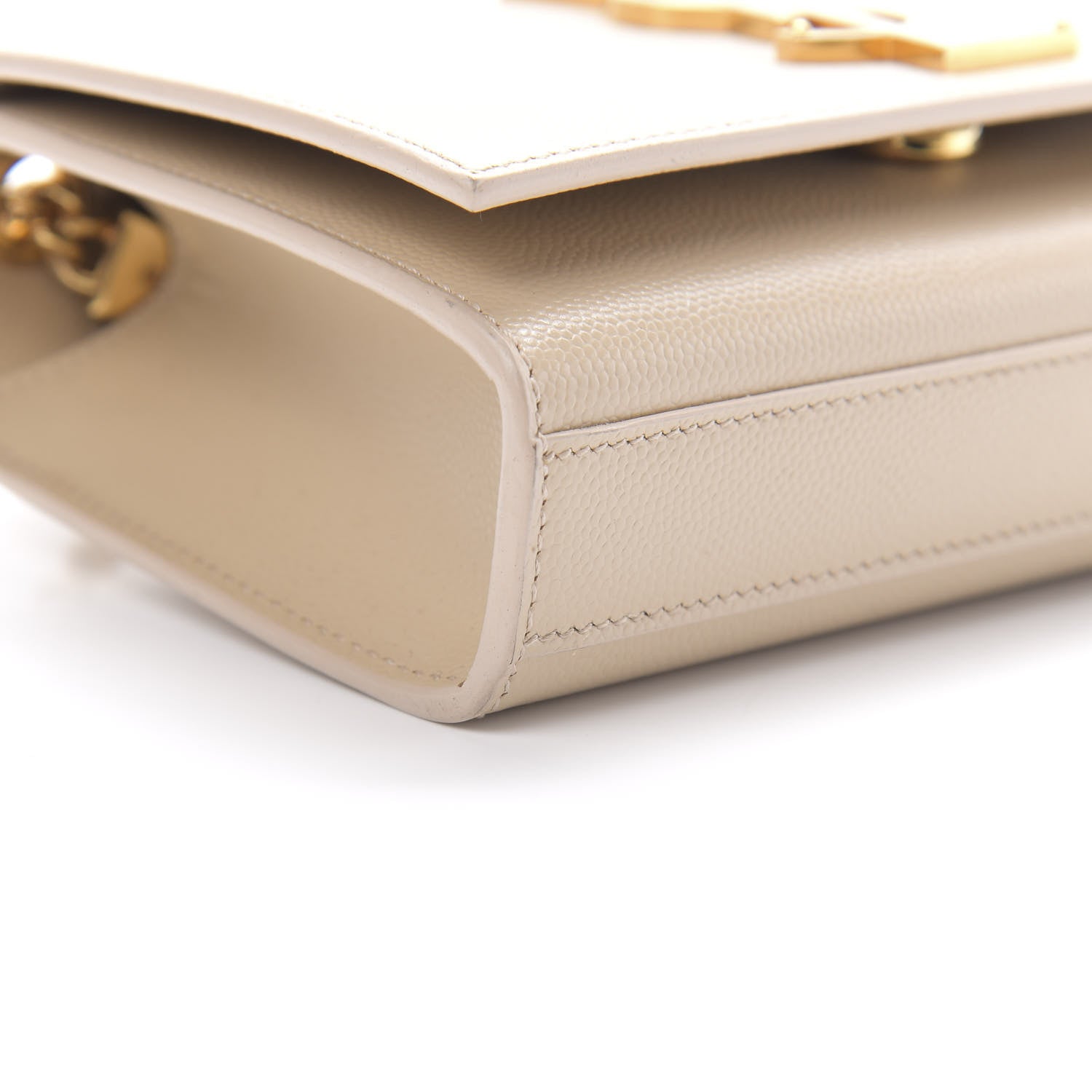 Saint Laurent Grain De Poudre Small Monogram Kate Satchel Nude Powder 9 of 12
