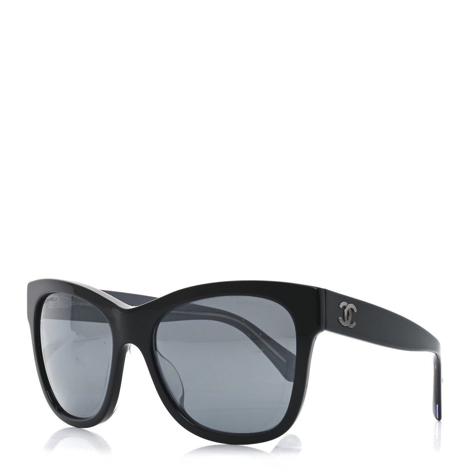 CHANEL 5380-A ブラックサングラス Chanel Acetate Square CC Sunglasses 5380 Black 1762682 – FASHIONPHILE