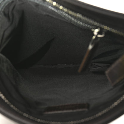 Salvatore Ferragamo Stamped Calfskin Crossbody Bag Brown 5 of 9
