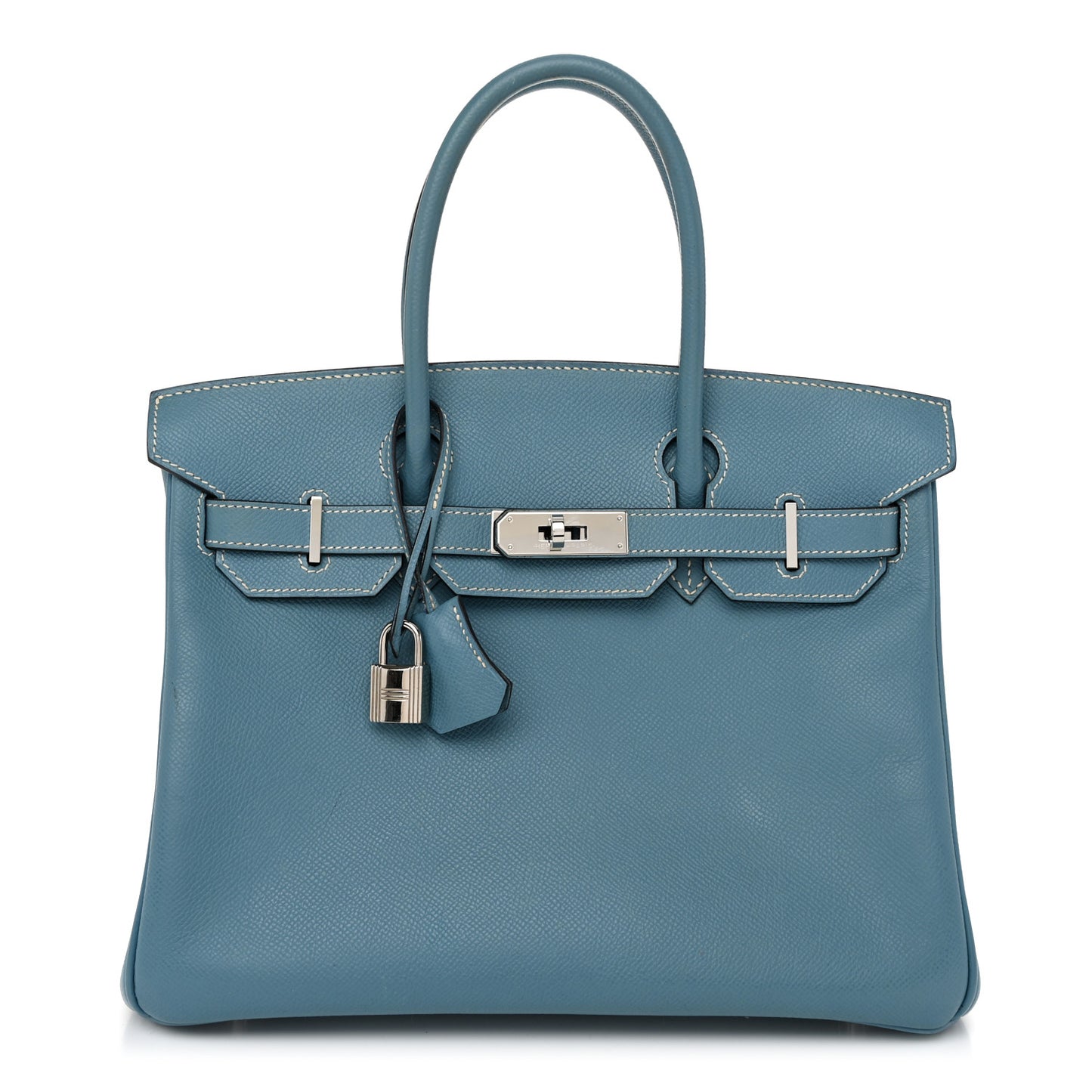 Epsom Birkin 30 Blue Jean