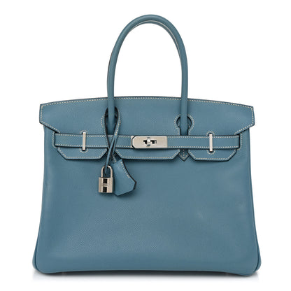 Hermes Epsom Birkin 30 Blue Jean 1 of 13