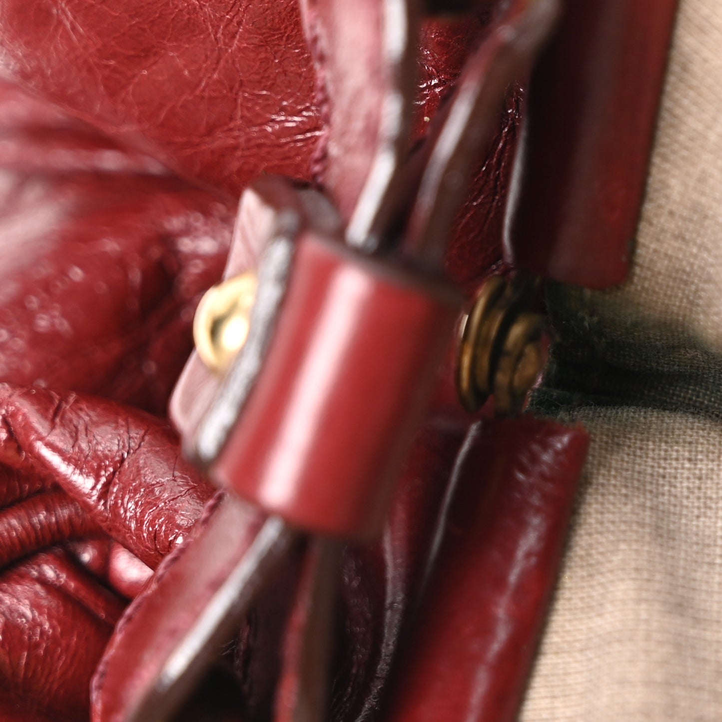 Calfskin Quilted Stam Bag Bordeaux