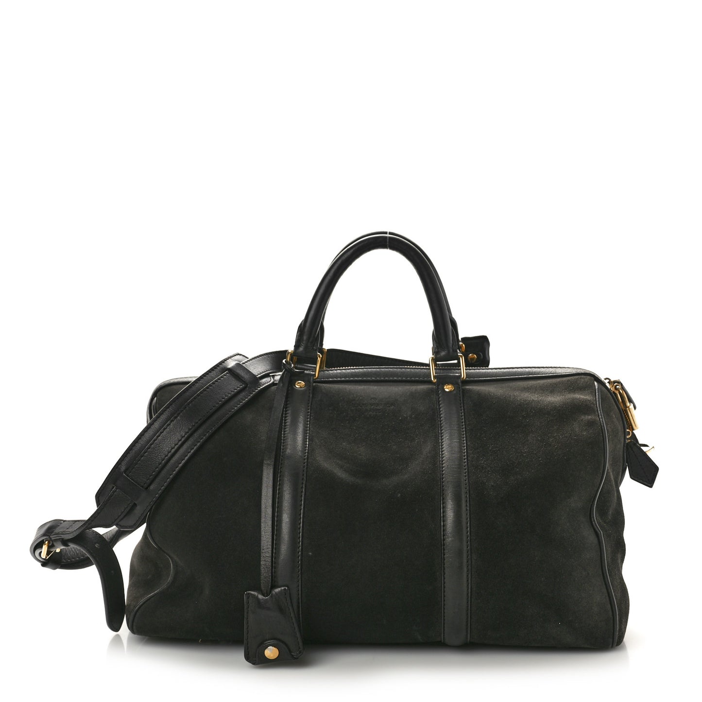 Suede Calfskin SC Bag MM Asphalt