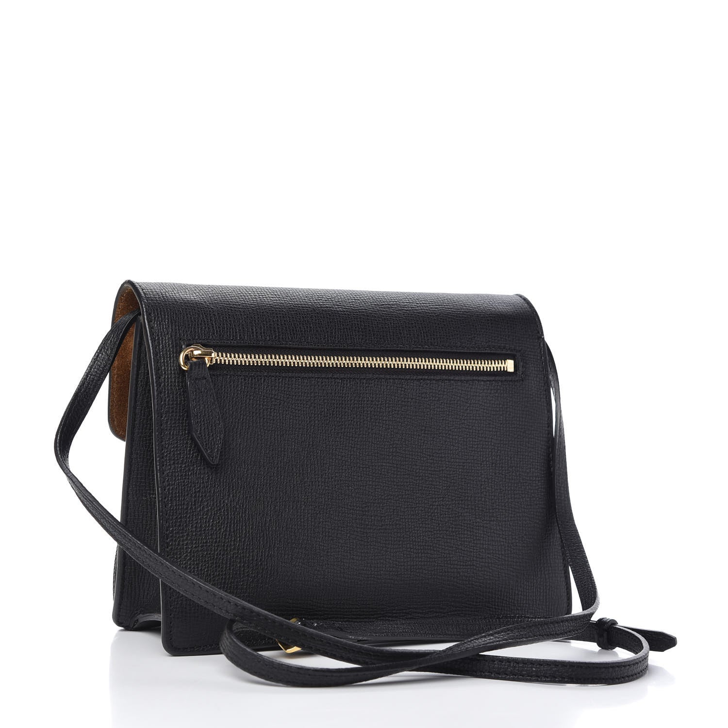 Burberry Derby Calfskin House Check Small Macken Crossbody Bag Black 3 of 11