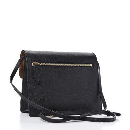 Burberry Derby Calfskin House Check Small Macken Crossbody Bag Black 3 of 11