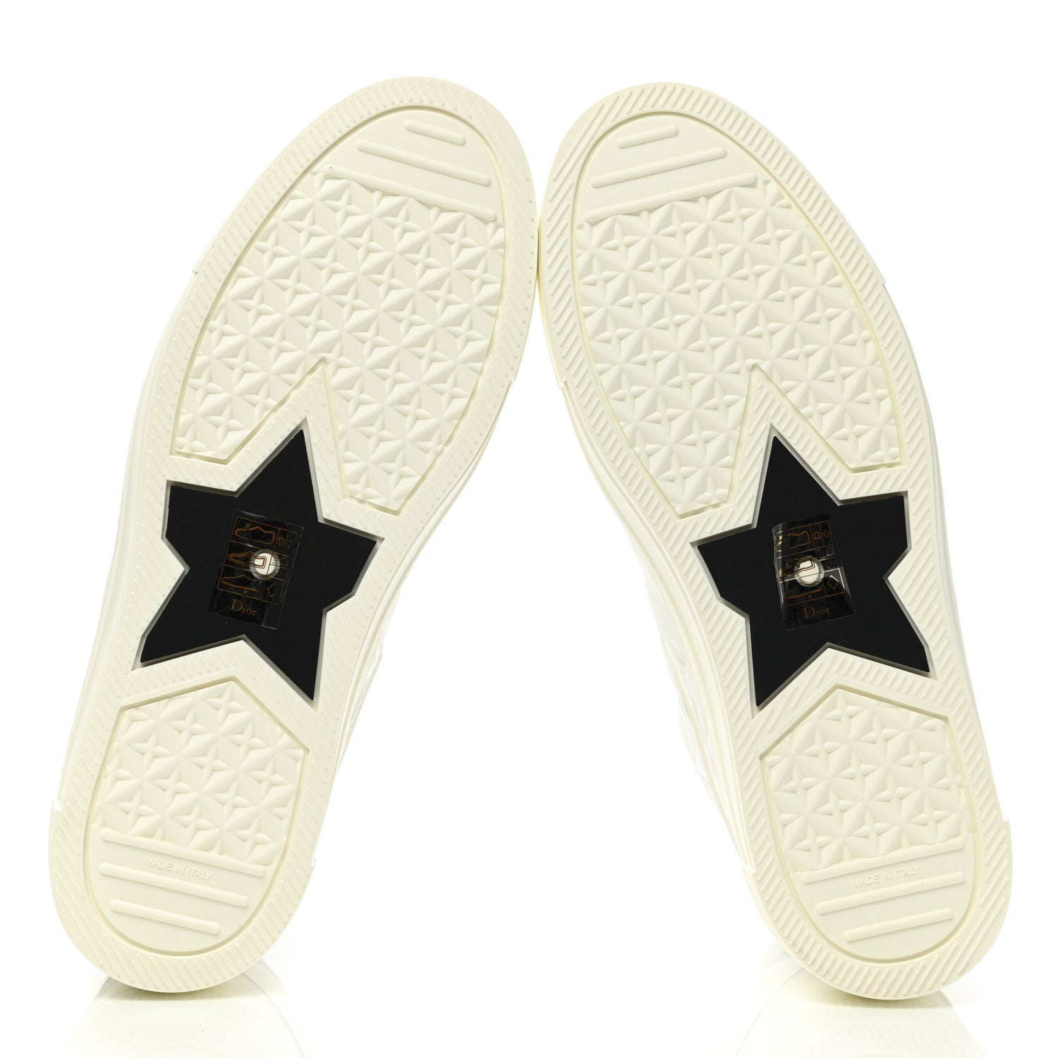 Christian Dior Etoile Embossed Dior High Top Sneakers 39.5 Snow White 5 of 9