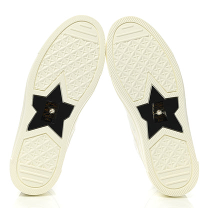 Christian Dior Etoile Embossed Dior High Top Sneakers 39.5 Snow White 5 of 9