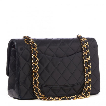 Chanel Lambskin Quilted Medium Double Flap Black 2 of 9