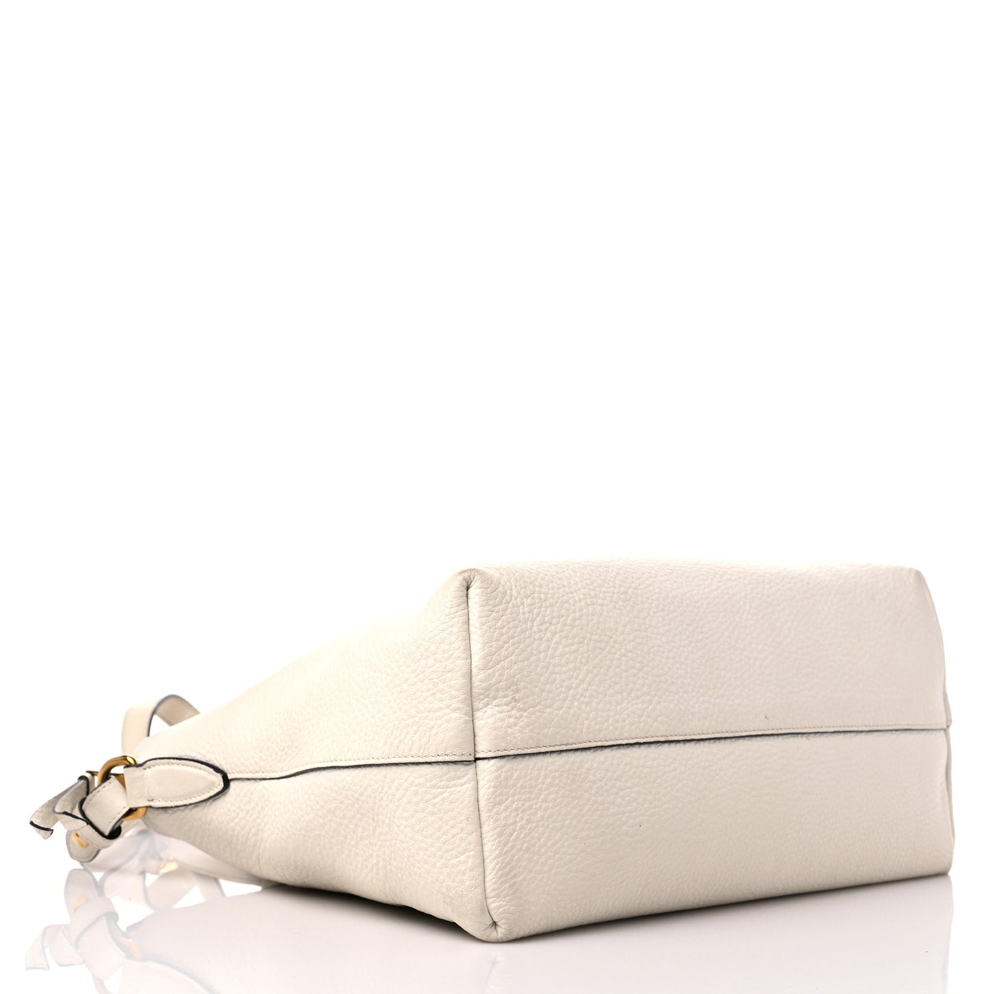 Vitello Daino Shoulder Bag White