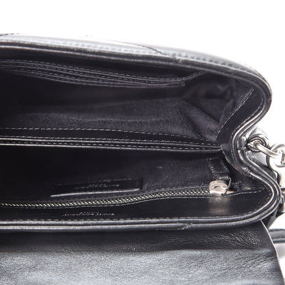 Saint Laurent Calfskin Y Quilted Monogram Toy Loulou Crossbody Bag Black 4 of 9