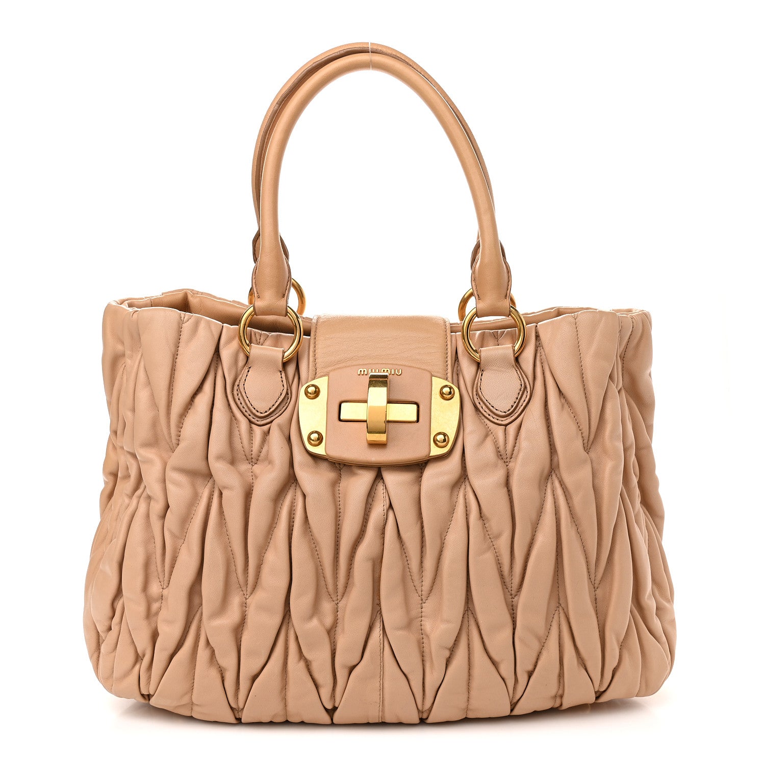 Miu Miu Nappa Matelasse Tote Cammeo 1 of 13