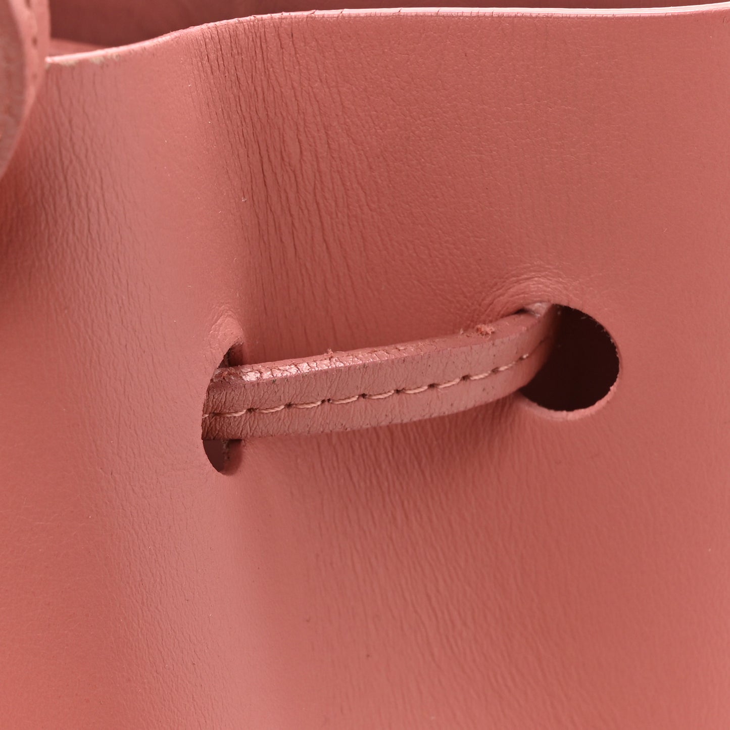 Calfskin Mini Bucket Bag Blush