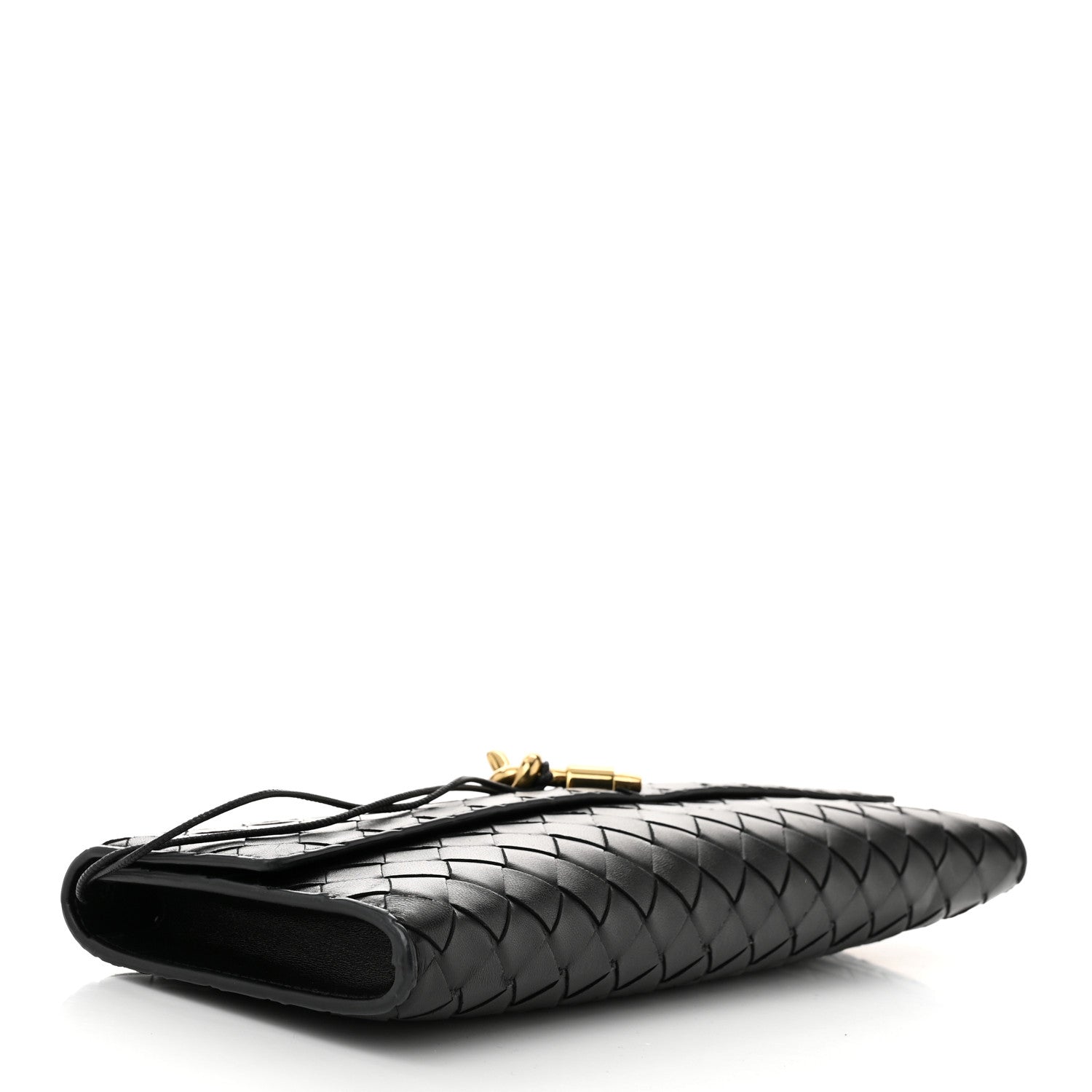Bottega Veneta Nappa Intrecciato Long Andiamo Top Handle Clutch Black 4 of 9