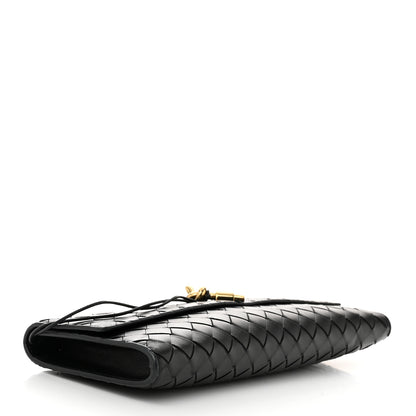 Bottega Veneta Nappa Intrecciato Long Andiamo Top Handle Clutch Black 4 of 9