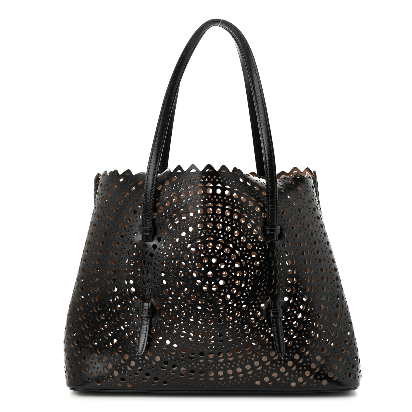 Lux Calfskin Vienne Mina 32 Bag Black