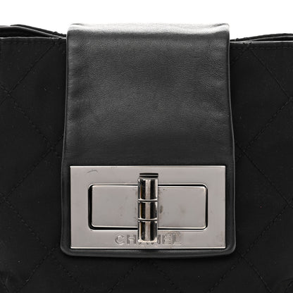 Chanel Lambskin Nylon Quilted Mademoiselle Shoulder Bag Black 8 of 11