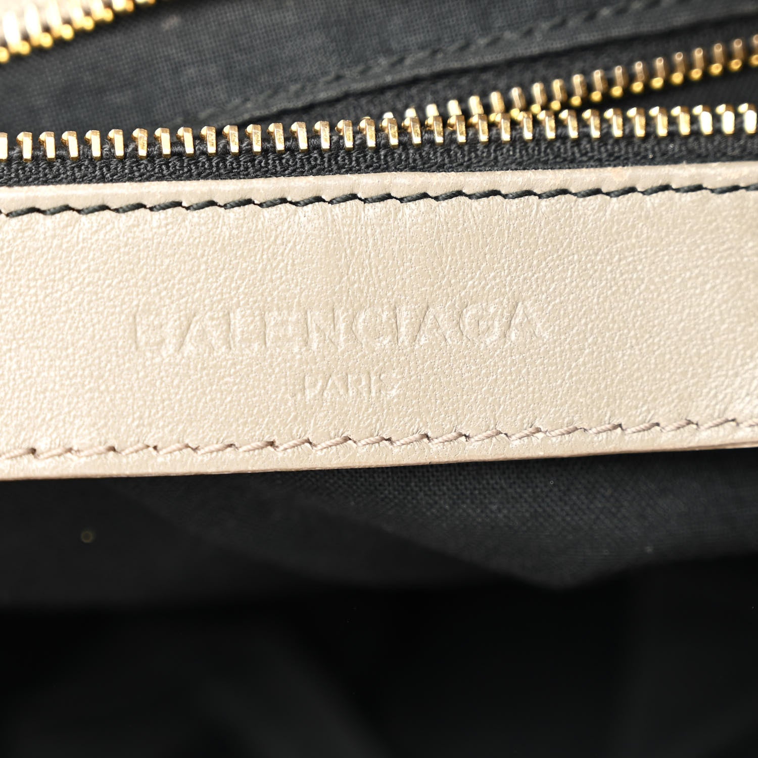 Balenciaga Chevre Gold Metallic Edge Hardware City Gris Taupe 7 of 14