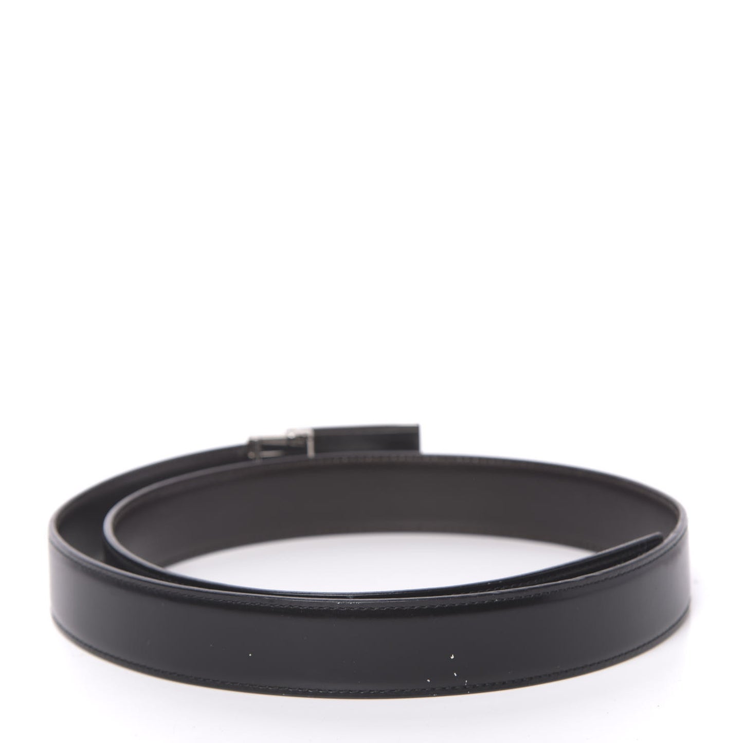 Calfskin Embossed Reversible Square G Buckle Belt 70 28 Black Brown