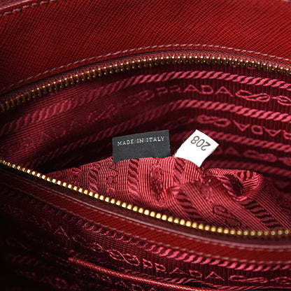 Prada Saffiano Large Galleria Double Zip Tote Fuoco 6 of 13