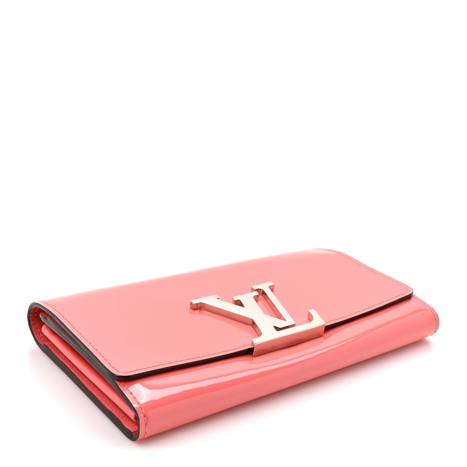Louis Vuitton Patent Louise Wallet Rose Litchi 4 of 8