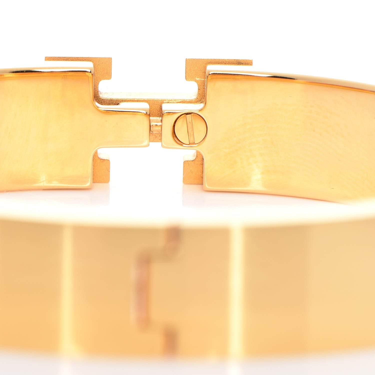 Hermes Enamel Narrow Clic Clac H Bracelet GM Black 4 of 9