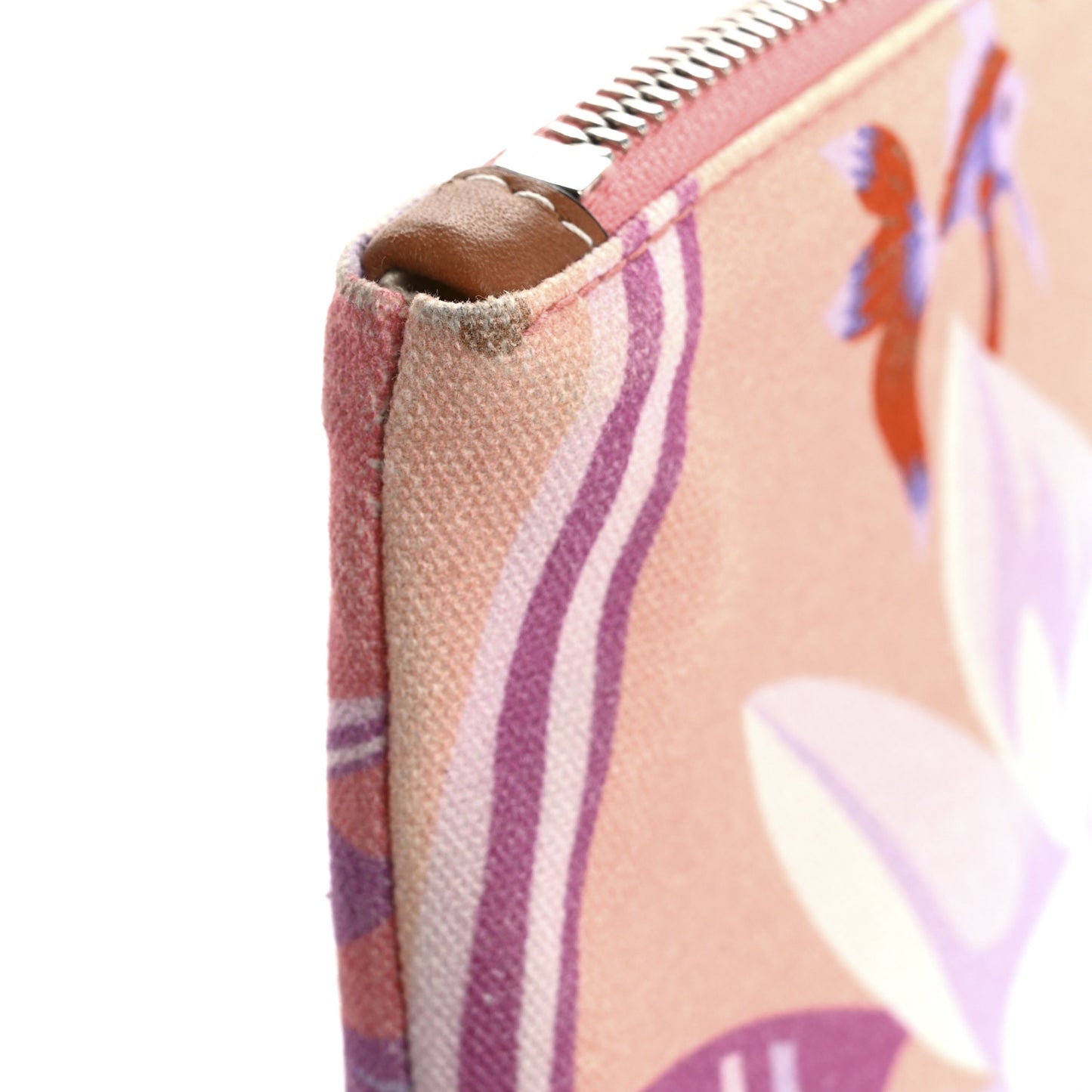 Canvas Waterlily Print Paula's Ibiza Small Pouch Pink