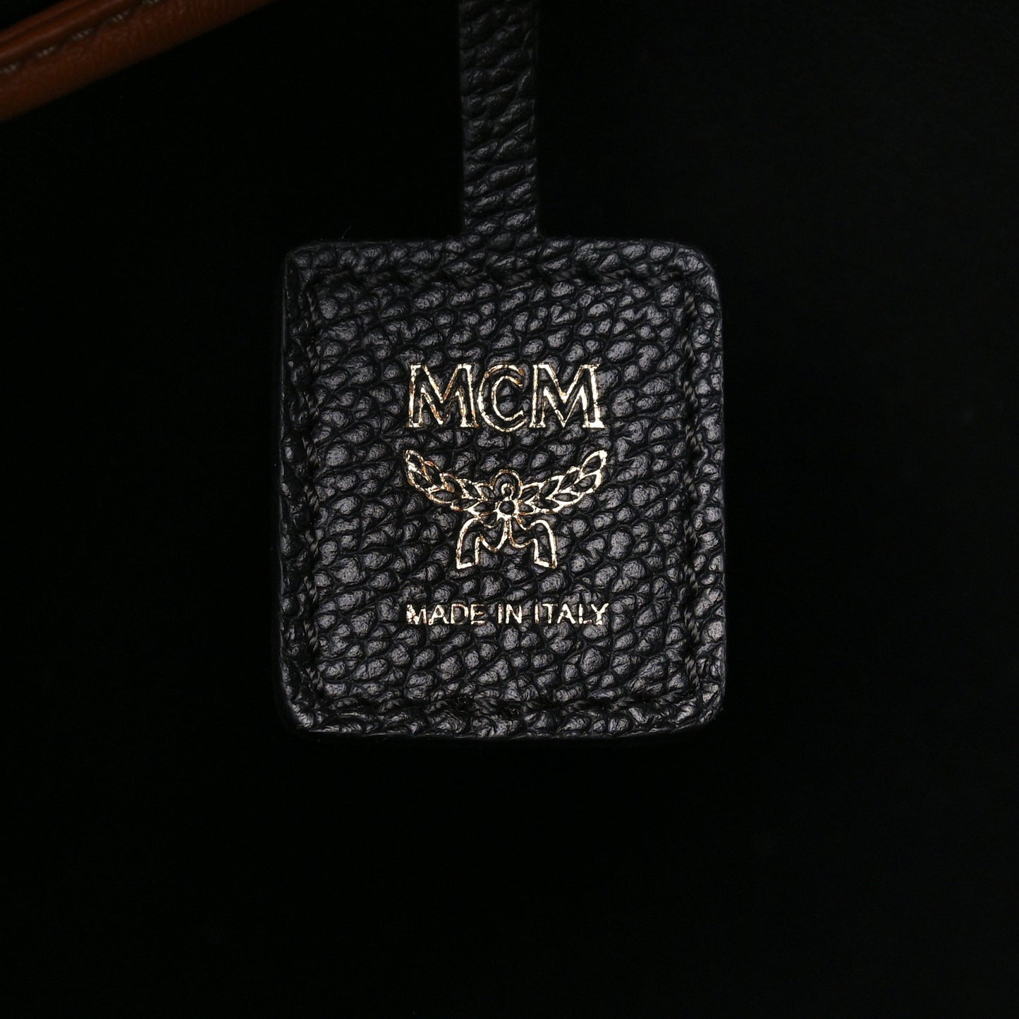 Goatskin Medium Milano Drawstring Bag Black