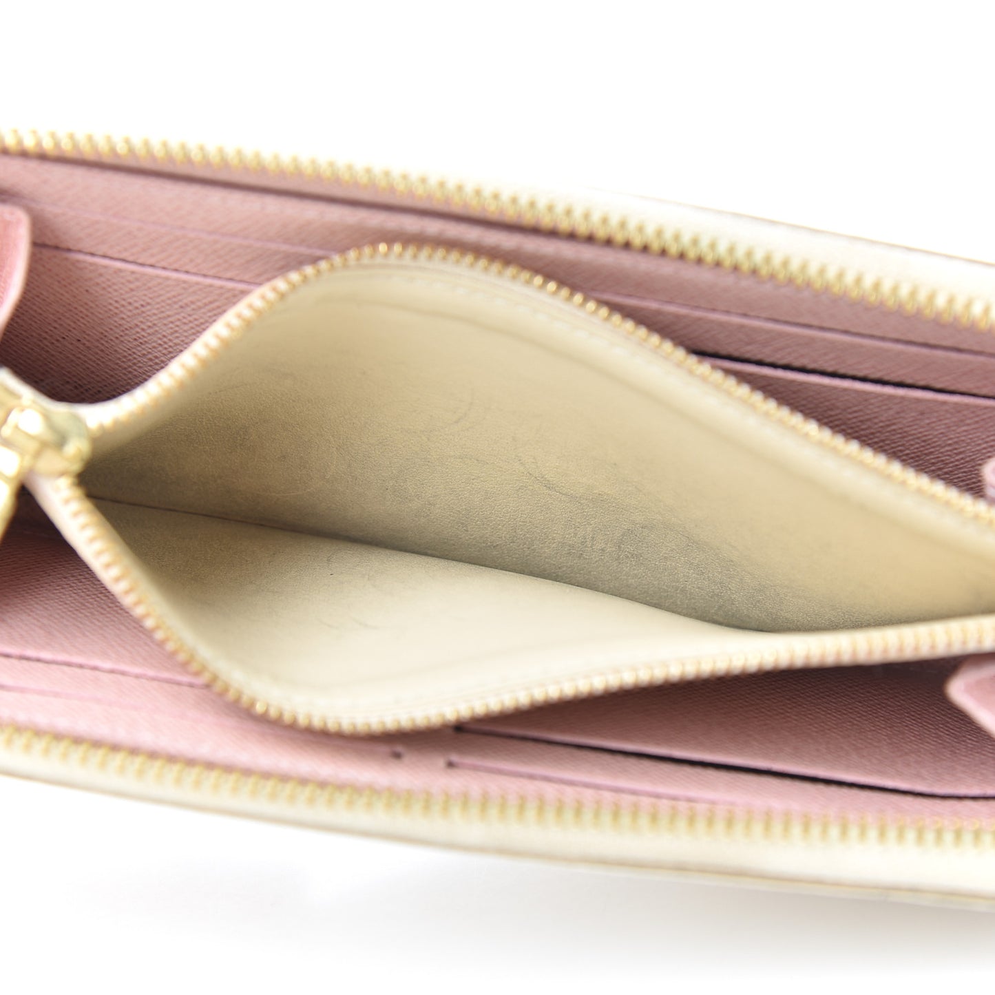 Damier Azur Clemence Wallet Rose Ballerine