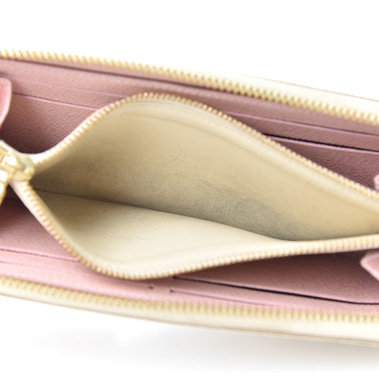 Louis Vuitton Damier Azur Clemence Wallet Rose Ballerine 6 of 16