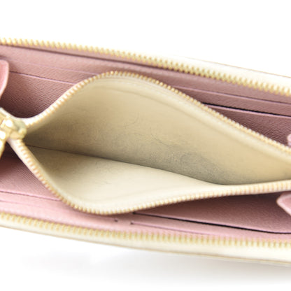 Louis Vuitton Damier Azur Clemence Wallet Rose Ballerine 6 of 16