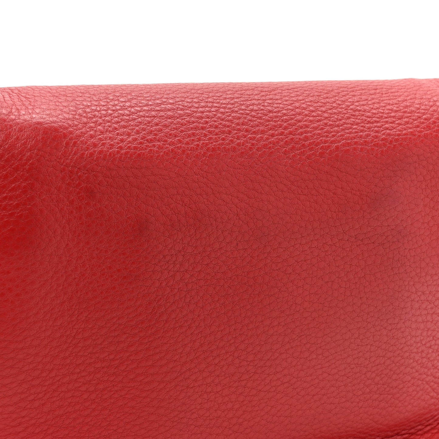 Vitello Daino Flap Crossbody Red