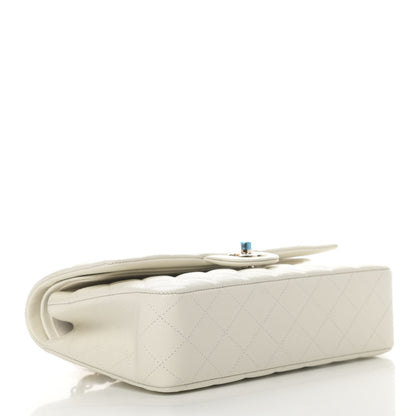 Chanel Caviar Quilted Medium Double Flap White 3 of 4
