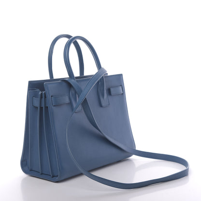 Saint Laurent Calfskin Baby Sac de Jour Denim Blue 3 of 9