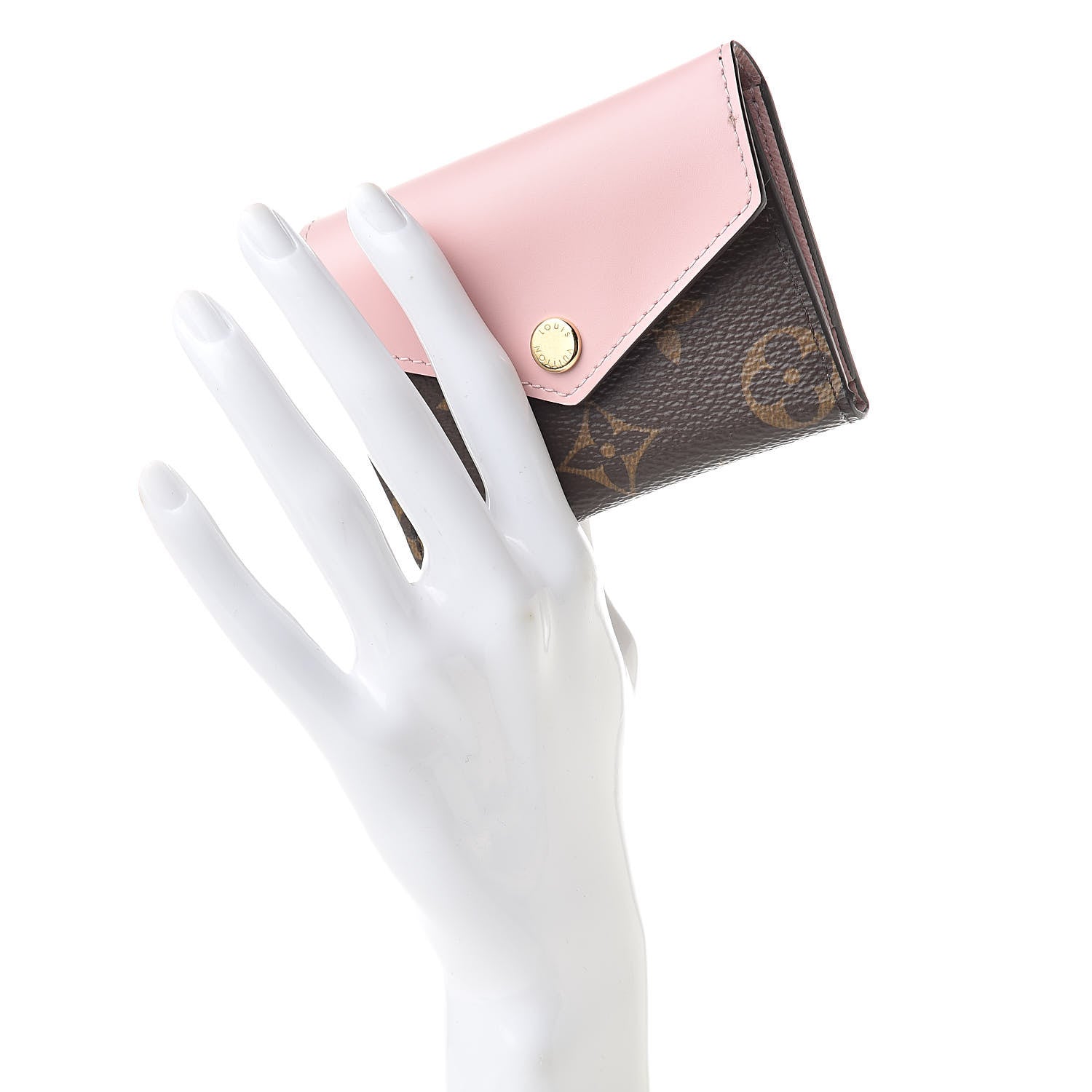 Louis Vuitton Monogram Zoe Wallet Rose Ballerine 2 of 8