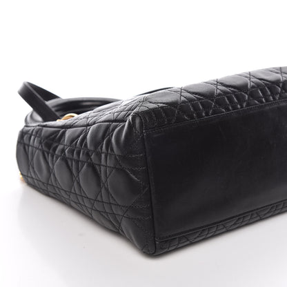 Christian Dior Lambskin Cannage Medium Lady Dior Black 8 of 9