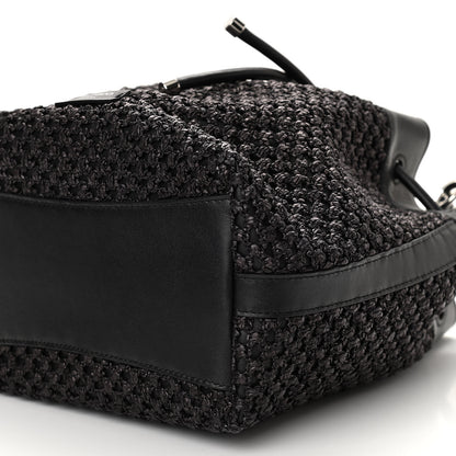 Jimmy Choo Raffia Net Bon Bon Bag Black 9 of 9