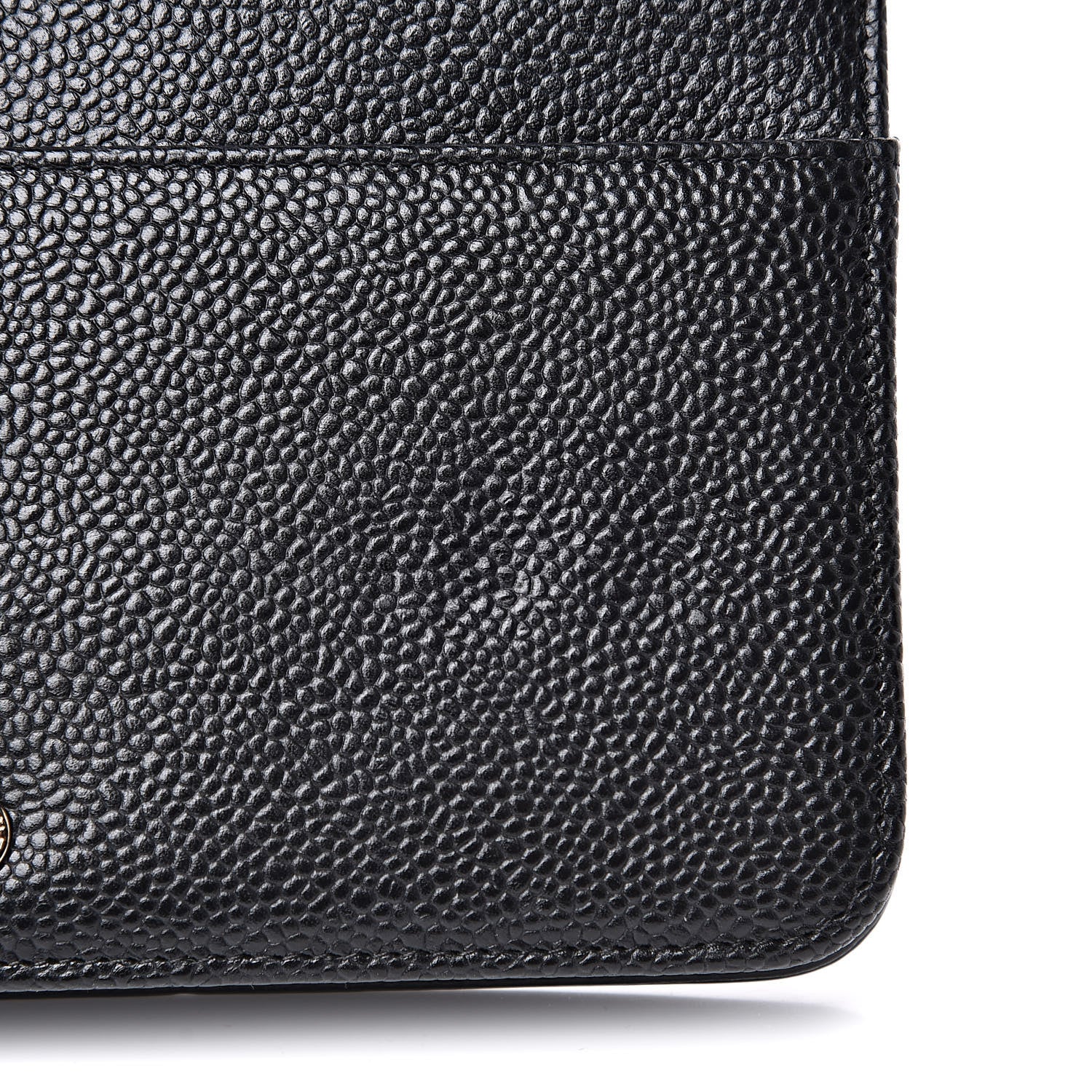 Chanel Caviar Patent CC Wallet On Chain WOC Black 9 of 14