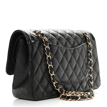 Chanel Caviar Quilted Medium Double Flap Black 3 of 10