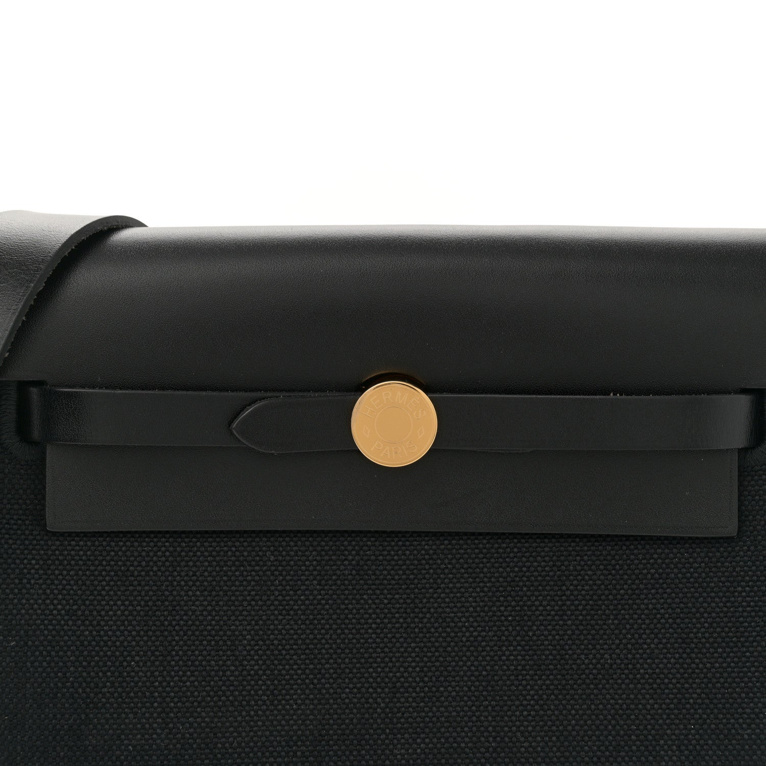 Hermes Military Toile Vache Hunter Herbag Zip Retourne 20 Black 8 of 10