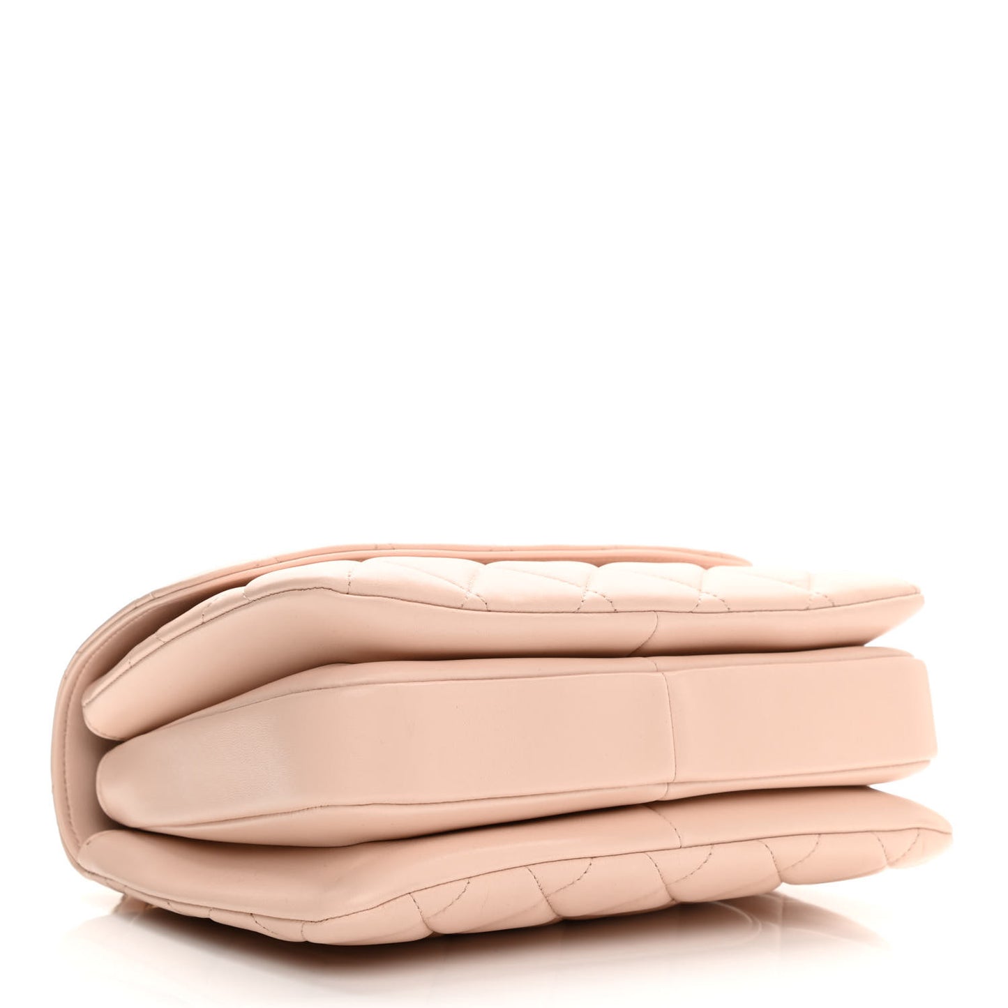 Lambskin Quilted Small Trendy CC Dual Handle Flap Bag Light Beige